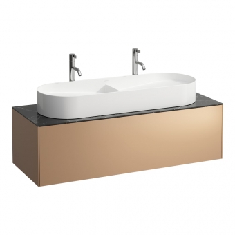 Stalčiaus modulis Laufen SONAR 1177x457x341 mm, 1 stalčius, tinka praustuvams 812348/812349, spalva - copper & nero marquina 